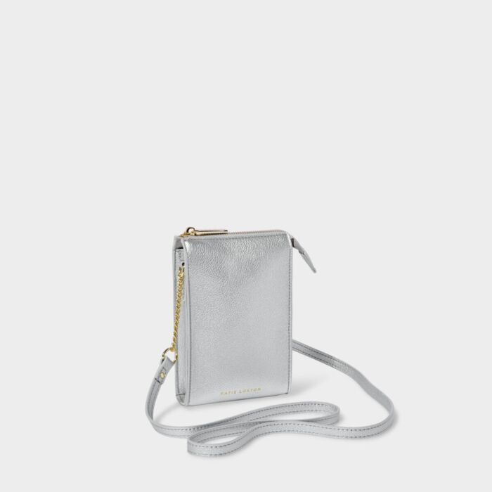 Katie Loxton Zana Slim Crossbody Bag - Silver